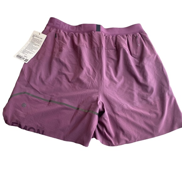 Lululemon mens surge shorts 6” lined special edition purple black size L New - Picture 8 of 12